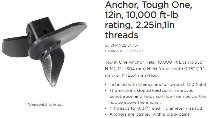 Anchor Helix 12in Small